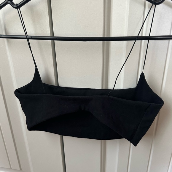 Black Joah Brown Strappy bra top - Picture 3 of 5